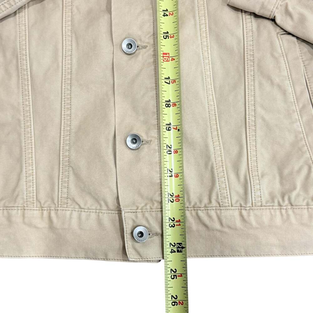 Gap 1969 Heritage Canvas Denim Trucker Jacket Tan/Beige Mens Small - Picture 5 of 5